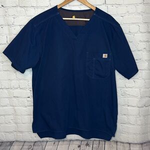 Carhartt Mens Ripstop Medical Scrub Short Sleeve Top shirt size Large